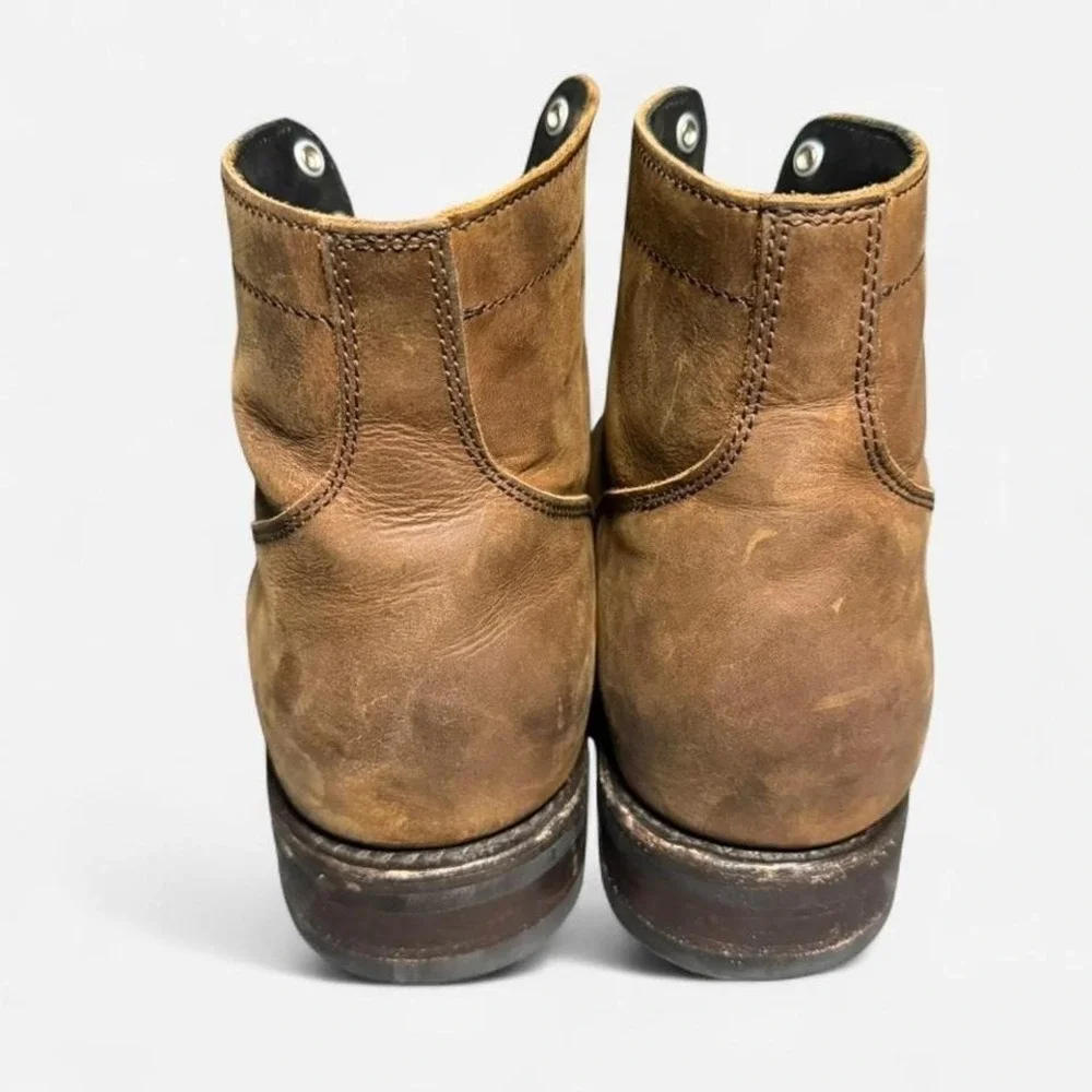 Thursday Boot Company Heritage Captain Leather Boots Brown Casual Men Size 15EE